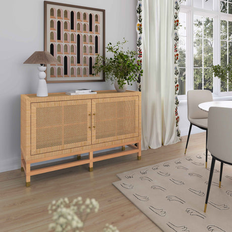 Amara Woven Rattan Buffet by TOV Furniture at Eve Furniture