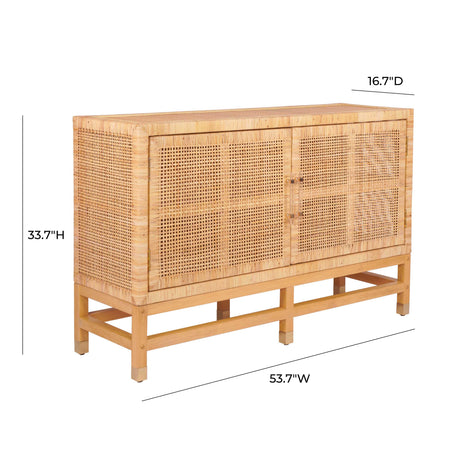 Amara Woven Rattan Buffet by TOV Furniture at Eve Furniture