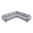 Amber Light Grey Corner Sectional Sofa by Ashcroft Imports at Eve Furniture