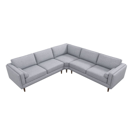 Amber Light Grey Corner Sectional Sofa by Ashcroft Imports at Eve Furniture
