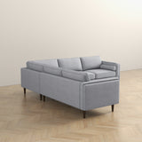 Amber Light Grey Corner Sectional Sofa by Ashcroft Imports at Eve Furniture