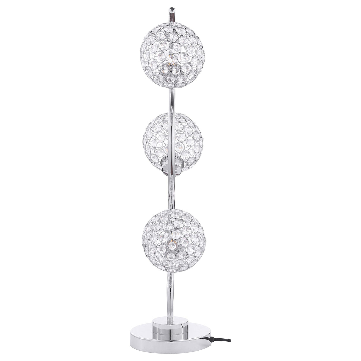 Amberley Silver 33-inch 3-light Curvy Metal Table Lamp by Coaster at Eve Furniture