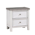 Ambrose Antique White/Gray Nightstand by Homelegance at Eve Furniture