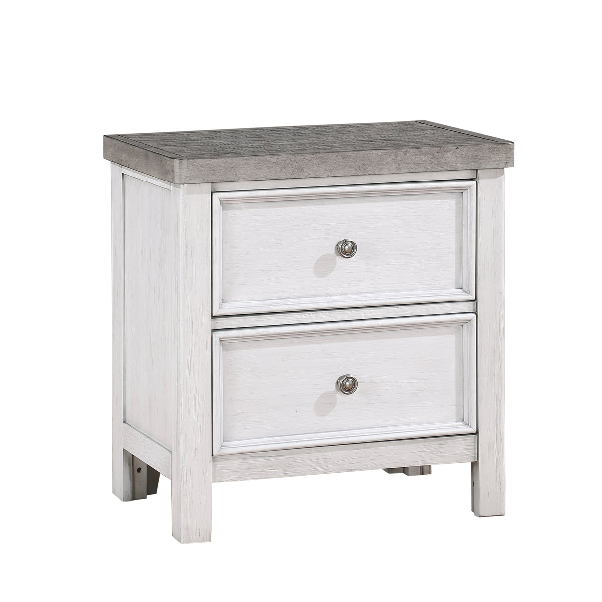 Ambrose Antique White/Gray Storage Platform Bedroom Set by Homelegance at Eve Furniture