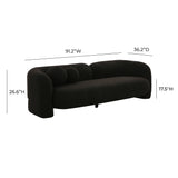 Amelie Faux Fur Sofa by TOV Furniture at Eve Furniture