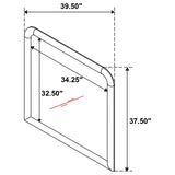 Amsbury Nutmeg Dresser Mirror by Coaster at Eve Furniture