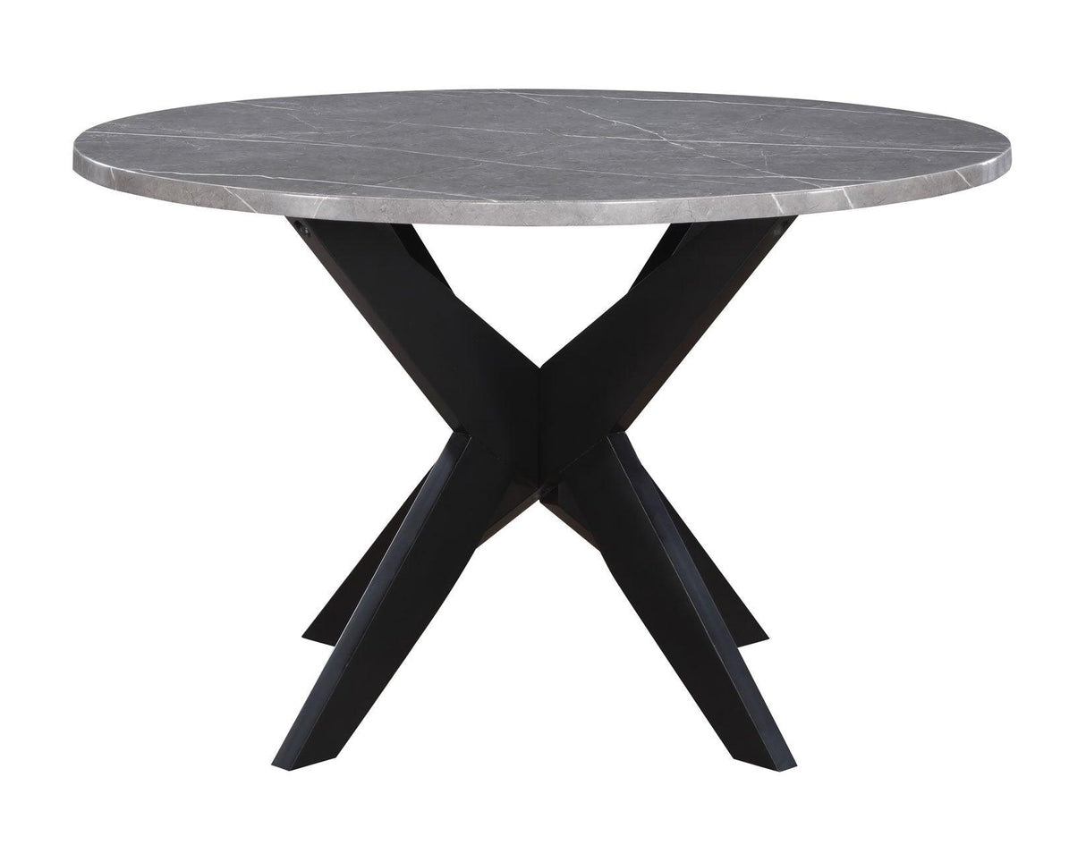 Amy 48-inch Faux-Marble Dining Table by Steve Silver at Eve Furniture