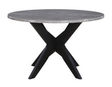 Amy 48-inch Faux-Marble Dining Table by Steve Silver at Eve Furniture