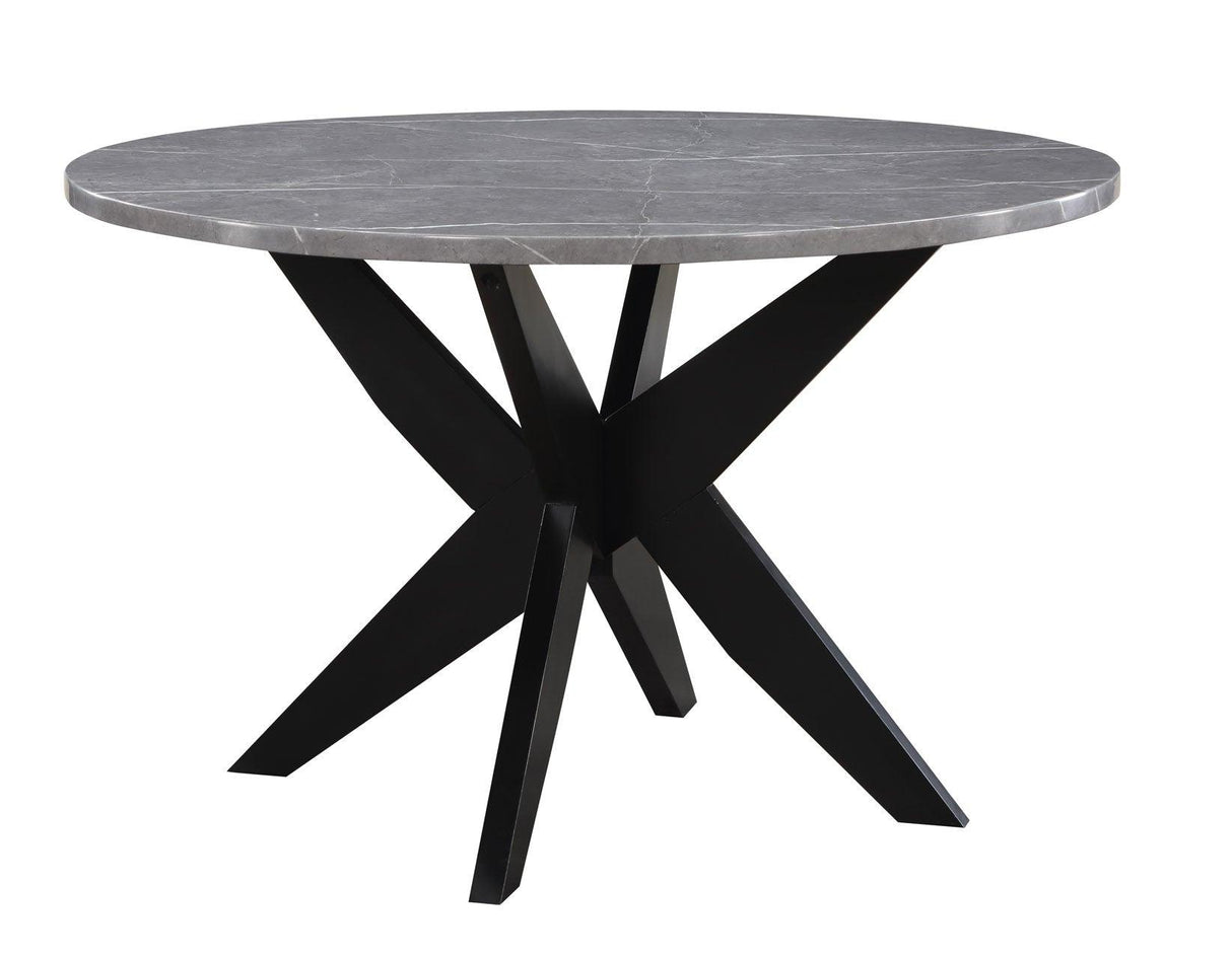 Amy 48-inch Faux-Marble Dining Table by Steve Silver at Eve Furniture