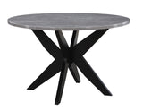 Amy 48-inch Faux-Marble Dining Table by Steve Silver at Eve Furniture