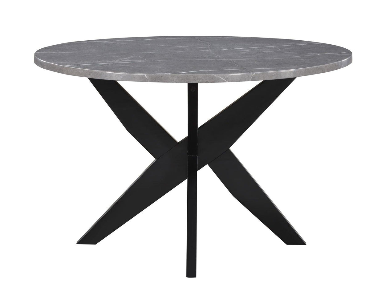Amy 48-inch Faux-Marble Dining Table by Steve Silver at Eve Furniture