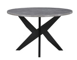 Amy 48-inch Faux-Marble Dining Table by Steve Silver at Eve Furniture