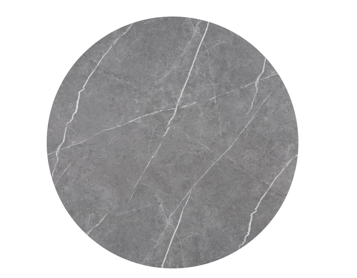 Amy 48-inch Faux-Marble Dining Table by Steve Silver at Eve Furniture