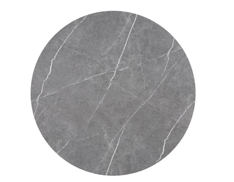 Amy 48-inch Faux-Marble Dining Table by Steve Silver at Eve Furniture