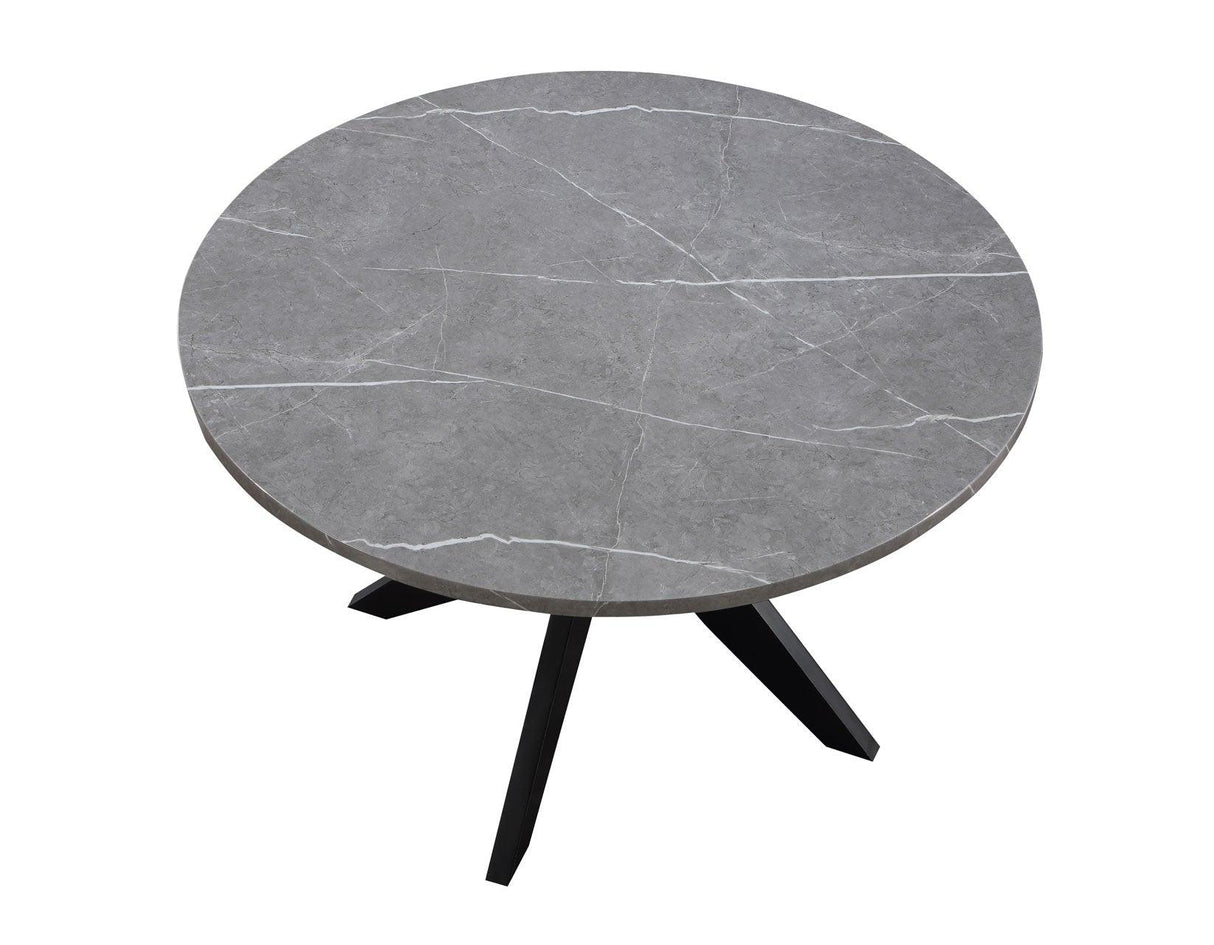 Amy 48-inch Faux-Marble Dining Table by Steve Silver at Eve Furniture