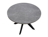 Amy 48-inch Faux-Marble Dining Table by Steve Silver at Eve Furniture