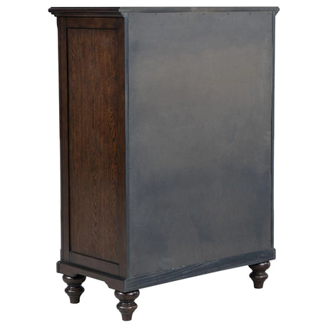 Andover Dark Oak 5-Drawer Chest by Coaster at Eve Furniture