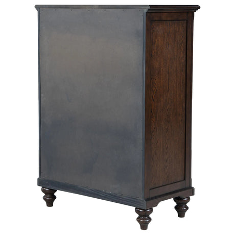 Andover Dark Oak 5-Drawer Chest by Coaster at Eve Furniture