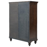 Andover Dark Oak 6-Drawer Tempered Glass Door Chest by Coaster at Eve Furniture