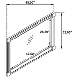 Andover Dark Oak Dresser Mirror by Coaster at Eve Furniture