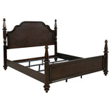 Andover Dark Oak Four Poster Eastern King Bed by Coaster at Eve Furniture
