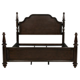 Andover Dark Oak Four Poster Eastern King Bed by Coaster at Eve Furniture
