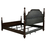 Andover Dark Oak Four Poster Eastern King Bed by Coaster at Eve Furniture