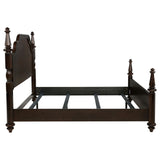 Andover Dark Oak Four Poster Eastern King Bed by Coaster at Eve Furniture