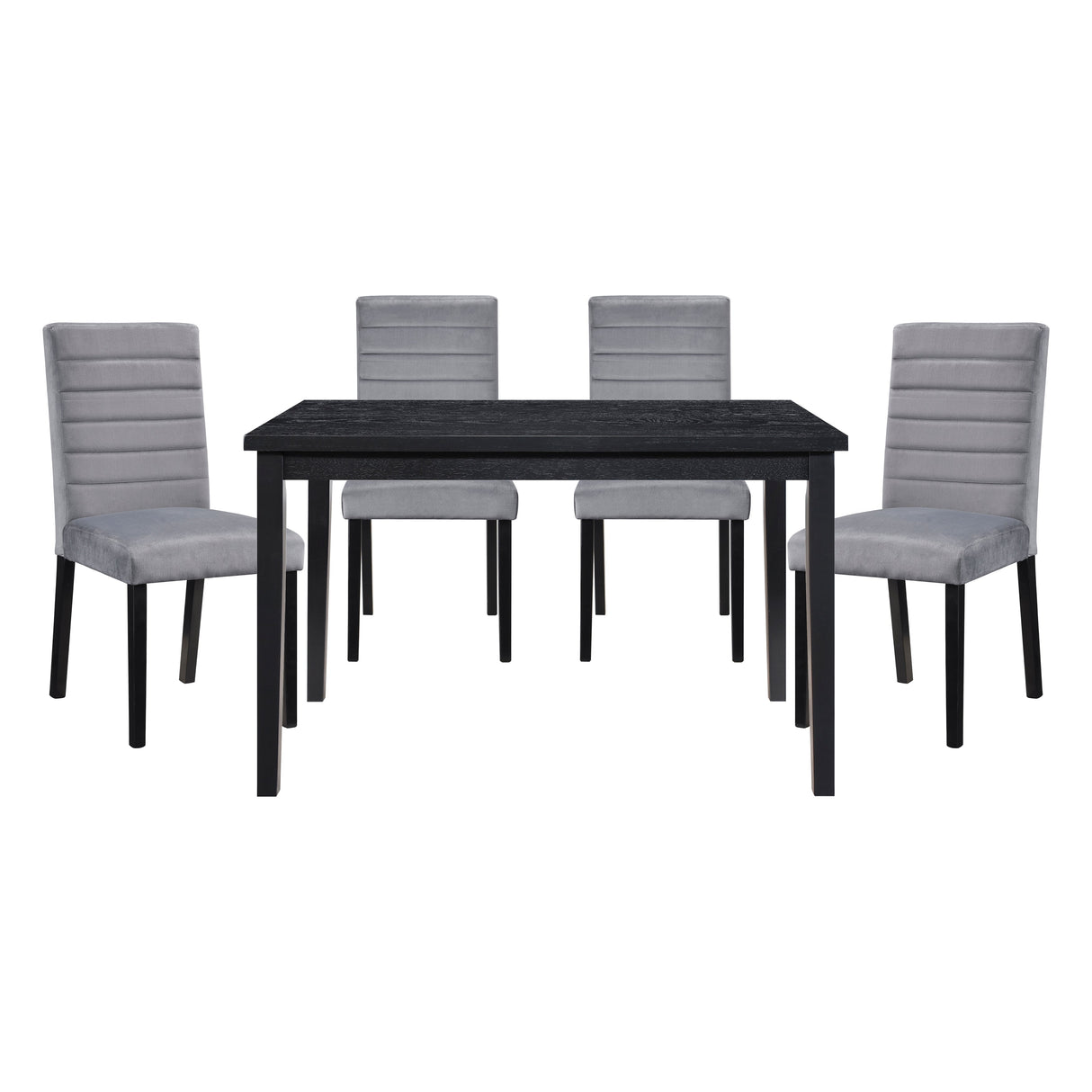 Andreas Black/Gray Dining Set by Homelegance at Eve Furniture