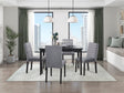 Andreas Black/Gray Dining Set by Homelegance at Eve Furniture