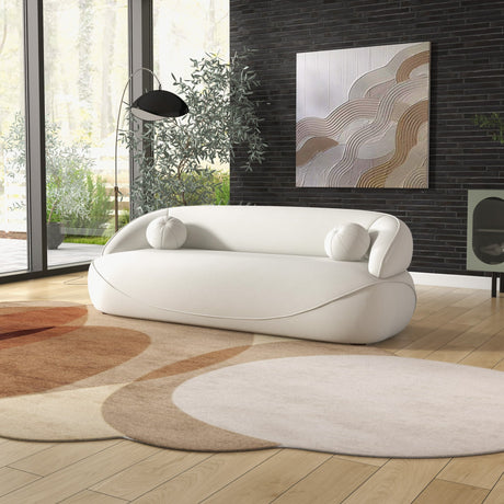 Andrew Beige Boucle Sofa by Ashcroft Imports at Eve Furniture