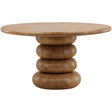 Anele Dining Table, Natural by Dovetail at Eve Furniture