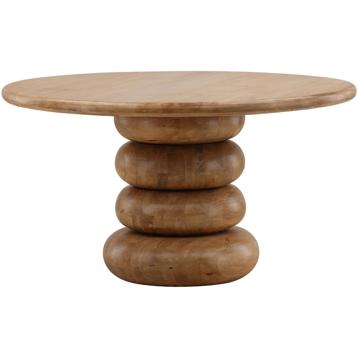 Anele Dining Table, Natural by Dovetail at Eve Furniture