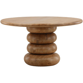 Anele Dining Table, Natural by Dovetail at Eve Furniture