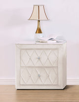 Annabelle Ivory Nightstand by Crown Mark at Eve Furniture