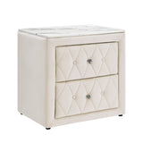 Annabelle Ivory Nightstand by Crown Mark at Eve Furniture