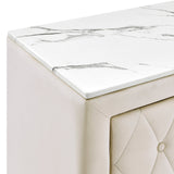 Annabelle Ivory Nightstand by Crown Mark at Eve Furniture