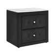 Annabelle Black Nightstand by Crown Mark at Eve Furniture