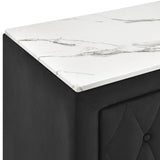 Annabelle Black Nightstand by Crown Mark at Eve Furniture