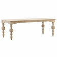 Annette Dining Table, White Wash by Dovetail at Eve Furniture