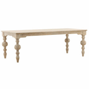 Annette Dining Table, White Wash by Dovetail at Eve Furniture