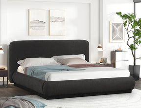 Annie Black Fabric Queen Platform Bed by Happy Homes at Eve Furniture