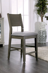 Anton Gray/Light Gray Counter Height Chair by Furniture of America at Eve Furniture