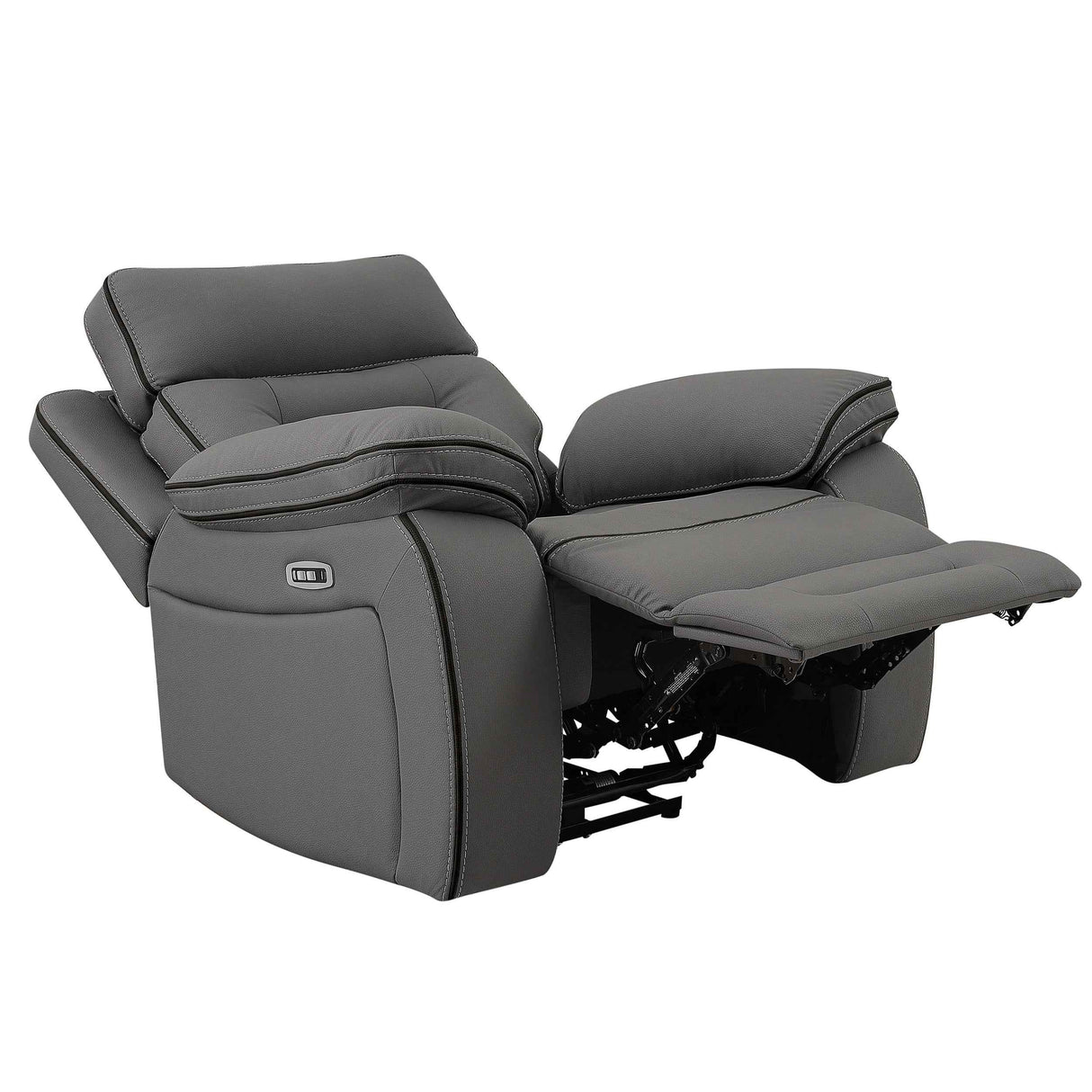 Pelin Gray Power Recliner by Homelegance at Eve Furniture