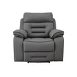 Pelin Gray Power Recliner by Homelegance at Eve Furniture