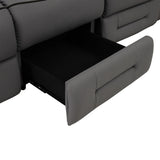 Pelin Gray Power Reclining Sofa by Homelegance at Eve Furniture
