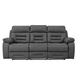 Pelin Gray Power Reclining Sofa & Loveseat by Homelegance at Eve Furniture