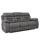 Pelin Gray Power Reclining Sofa & Loveseat by Homelegance at Eve Furniture
