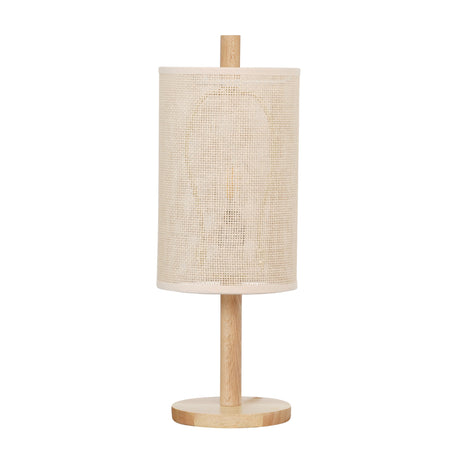 Arcana Table Lamp - Oak - Natural by Ashcroft Imports at Eve Furniture