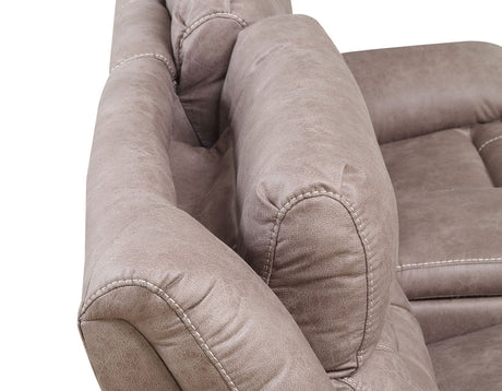 Aria Desert Sand Dual-Power Reclining Console Loveseat by Steve Silver at Eve Furniture